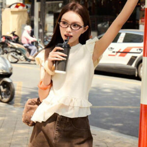 Chân váy jean ngắn nữ lưng cao, váy denim dáng A basic trẻ trung - Ego Skirt