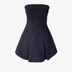 Đầm nữ dáng xoè tay ngắn cổ vuông, váy liền thân chất cotton basic phối nơ thanh lịch - Penny Dress