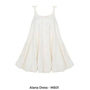 Đầm babydoll ngắn dáng xòe phồng bí, váy dáng rộng tay sát nách phong cách tiểu thư không kèm áo trong - Alana Dress